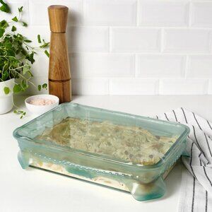 Ikea Overmatt 8"x12" Casserole Cover Silicone Storage Green